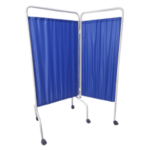 Biombo de 2 cuerpos estructura pintada